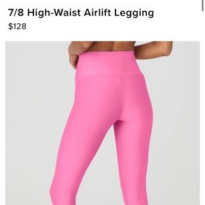 Hot Pink Alo Yoga Airlift Leggings